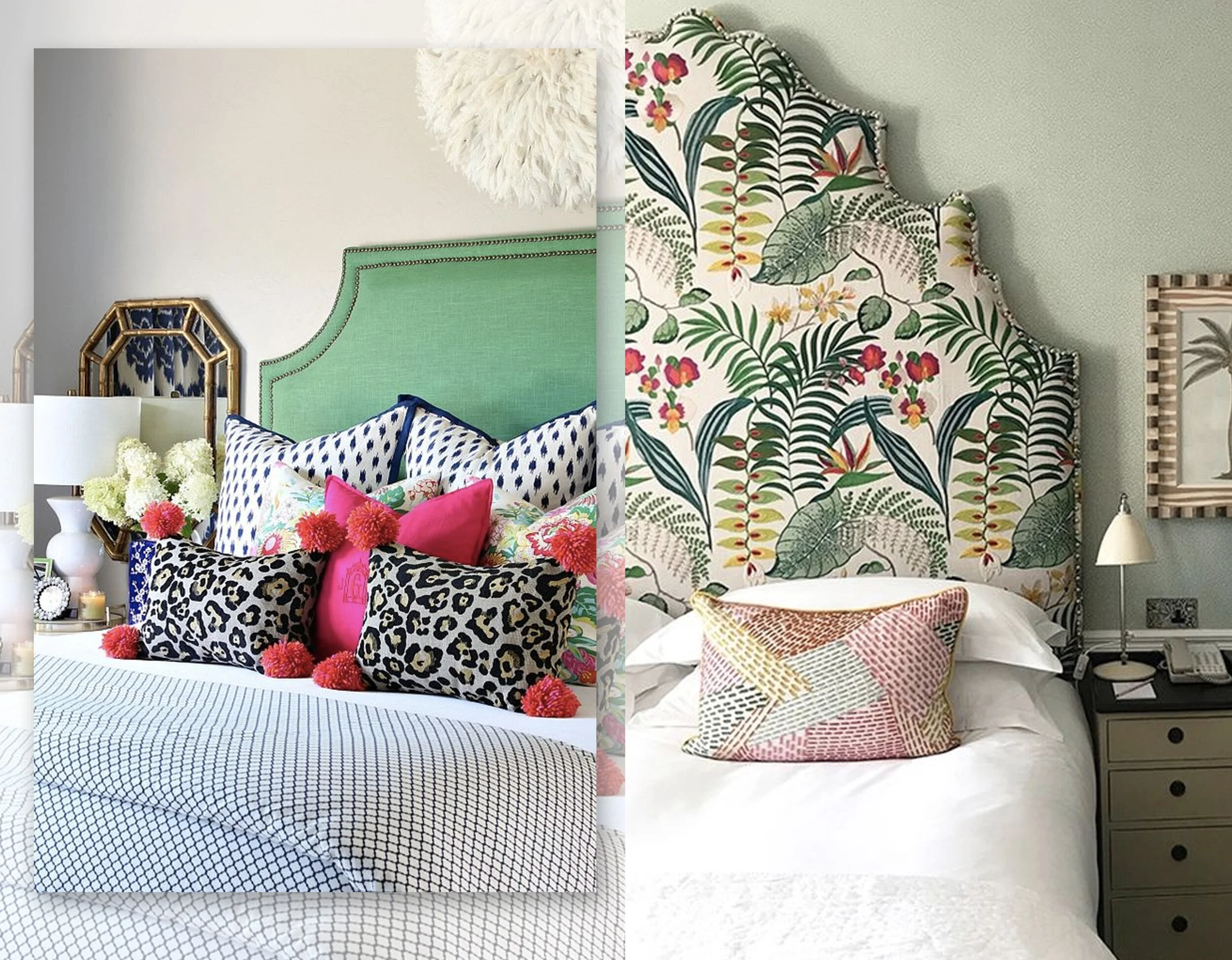 Printed fabric headboards online